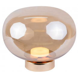 ABAJUR BALLOON DOURADO E CHAMPANHE (L)26CM (A)21,9CM 1X9W 3000K 400LM LED