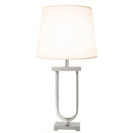 BASE PARA ABAJUR TASA NICKEL (C)2CM (L)13CM (A)55CM 1X40W E27