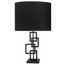 BASE PARA ABAJUR BALANCE PRETO (C)19CM (L)16CM (A)48CM 1X40W E27