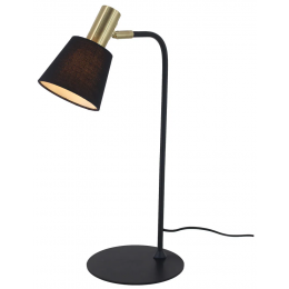 ABAJUR PIPE DOURADO E PRETO (D)12CM (A)49.5CM 1XE14 40W - ME002