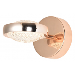 ARANDELA BEEP DOURADO (C)20CM (L)12CM (A)6CM 1X8W 3000K 500LM LED