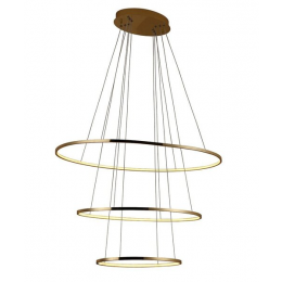PENDENTE BIRDIE OVAL GOLD (D)60 + 80 + 100CM  3X45W 3000K  LED