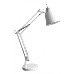ABAJUR SCOPE BRANCO E BRANCO (D)15CM (A)72CM 1XE27 40W - HU3002W
