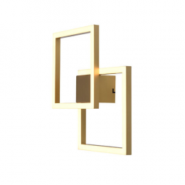 ARANDELA / PLAFON TEC DOURADO (C)41CM (L)41CM (A)4CM 1X45W 3000K 2450LM - GD010G