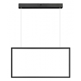 PENDENTE TEC PRETO (C)30CM (L)60CM (A)2CM 1X32W 3000K 1810LM - GD016B
