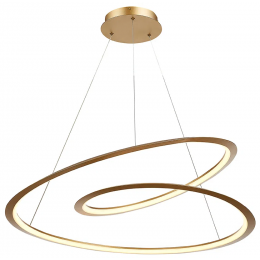 PENDENTE INFINI DOURADO (D)79CM 1X61W 3000K 1800LM LED