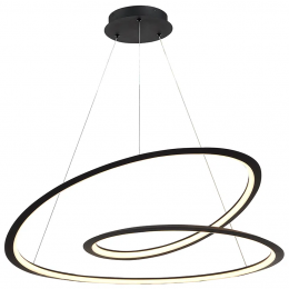 PENDENTE INFINI PRETO (D)79CM 1X61W 3000K 1800LM LED