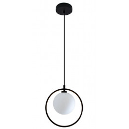 PENDENTE SFERA PRETO (D)26CM (A)3CM 5X5W G9