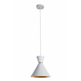 PENDENTE SET BRANCO E DOURADO (D)23CM (A)23CM  1X40W   E27