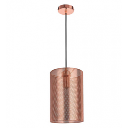 PENDENTE TELINHA D 20CM X 32CM 1XE27 127V / 220V COBRE - CI002