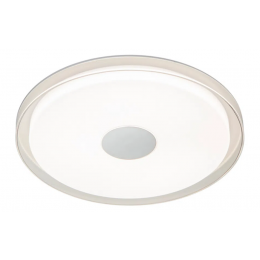 PLAFON DE SOBREPOR DOMO PRATA (D)50CM (A)6CM 1X36W 3000K 2520LM LED