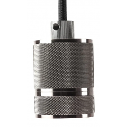 PENDENTE SOCKET D 5CM X 6CM 1XE27 127V / 220V CROMADO - DA002C