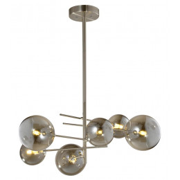 PENDENTE RIO NICKEL E FUME (D)84CM (A)90CM 6XG9 150W - RZ002