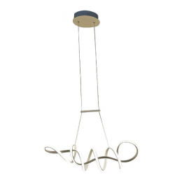 PENDENTE ZIG BRANCO (C)84CM (L)22CM (A)21CM 1X35W 3000K 1800LM - TP003