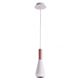 PENDENTE PITUCO ROSE GOLD E BRANCO E BRANCO (D)9CM (A)26CM 1XGU10 10W - ML016W