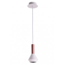 PENDENTE PITUCO ROSE GOLD E BRANCO E BRANCO (D)10CM (A)18.7CM 1XGU10 10W - ML015W