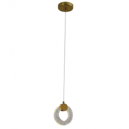 PENDENTE OGGI DOURADO (D)15CM 2X3W 2700K 450LM - OC014