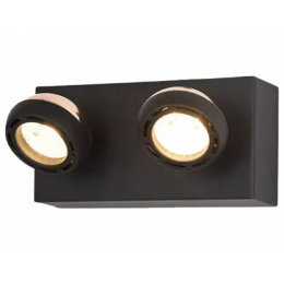 ARANDELA OTO PRETO E ROSE GOLD (C)20CM (L)10CM (A)10CM  2X5W 3000K 600LM LED
