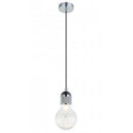 PENDENTE PETIT D 9,3CM X 18,5CM 1XG9 127V / 220V CROMADO E TRANSPARENTE - OP053CR
