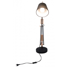 ABAJUR SCOPE COBRE E PRETO (D)15CM (A)72CM 1XE27 40W - ABAJUR SCOPE COBRE E PRETO (D)15CM (A)72CM 1XE27 40W