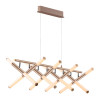 PENDENTE PALITO DOURADO (C)90CM (L)60CM (A)11CM 16X3,375W 2700K 3250LM - CD015