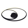 PLAFON DE SOBREPOR ORBITA PRETO (D)54 +30CM (A)2CM 1X35W 3000K 2060LM - GD007SB
