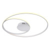 PLAFON DE SOBREPOR ORBITA BRANCO (D)69 + 38CM (A)2CM 1X60W 3000K 3230LM - GD007LW