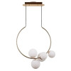PENDENTE NERO DOURADO E BRANCO (C)60CM (L)30CM (A)69CM 5XG9 50W - MM002G