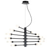 PENDENTE NEO PRETO E BRANCO (C)86CM (L)60CM (A)32CM 12XG9 300W - RE017S
