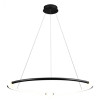 PENDENTE NÉBULA PRETO E BRANCO (D)87CM 1X35W 3000K 1750LM - DW005SB