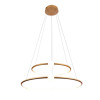 PENDENTE NÉBULA DOURADO DE BRANCO (D)87 + 64CM 1X80W 3000K 4000LM - DW005LG