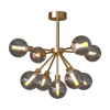 PENDENTE ASTRO 9XG9 FUMÊ - DOURADO 68X48CM (LÂMPADAS NÃO INCLUSAS)