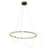 PENDENTE MANTRA DOURADO (D)80CM (A)30CM 1X45W 2700K 3375LM - OC011L