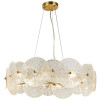 PENDENTE MEDEA DOURADO / TRANSPARENTE (D)60CM (A)20CM 12XG9 MAX 40W IP21