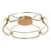 PLAFON DE SOBREPOR LUMINA DOURADO (D)60CM (A)17CM 1X45W 3000K 2250LM - BB016LG