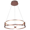 PENDENTE LUMINA ROSE GOLD (D)45CM (A)9.5CM 1X37W 3000K 1850LM - BB006E