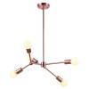 PENDENTE LEBLON ROSE GOLD (D)60CM (A)118CM 5XE27 200W - RM001R