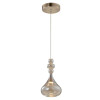 PENDENTE LAE DOURADO E CHAMPAGNE (D)15CM (A)29CM 1X5W 3000K - KB003