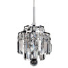 PENDENTE KRI CROMADO E TRANSPARENTE (D)18CM (A)21CM 1XG9 40W - HU2105