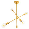 PENDENTE IPANEMA DOURADO (D)68CM (A)139CM 4XE27 160W - RM003G