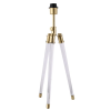 BASE PARA ABAJUR VENETO DOURADO E TRANSPARENTE (C)29.5CM (L)25.5CM (A)59.5CM 1XE27 40W - MI006