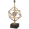 BASE PARA ABAJUR VENETO DOURADO E PRETO (D)22.5CM (A)50CM 1XE27 40W - MI012