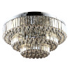 LUSTRE DIJON CROMADO E TRANSPARENTE (D)70CM (A)60CM 12XE14 480W - AQ009