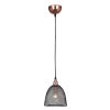 PENDENTE COPPER COBRE E PRETO (D)18CM (A)23CM 1XE27 40W - XN002