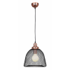 PENDENTE COPPER COBRE E PRETO (D)32CM (A)35CM 1XE27 40W - XN001