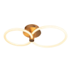 PLAFON CIRCOLO FRENCH GOLD E BRANCO (C)69CM (L)39CM (A)15CM 1X32,4W 3000K 1 - BB021