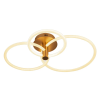 PLAFON CIRCOLO FRENCH GOLD E BRANCO (C)86CM (L)49CM (A)20CM 1X54W 3000K 270 - BB020