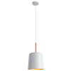PENDENTE BOT BRANCO E COBRE (D)20CM (A)35CM 1X40W E27