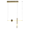 PENDENTE BOSSA NOVA DOURADO E BRANCO (D)12CM (L)90CM (A)60CM 20W + 7W 3000K 1350LM - OC007