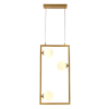 PENDENTE BALANÇO DOURADO E BRANCO (D)30CM (A)60CM 3XG9 75W - TR004